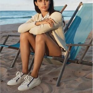 Tory Burch sport white sneakers  size 8.5